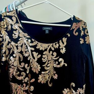 Le Chateau Champagne Dress